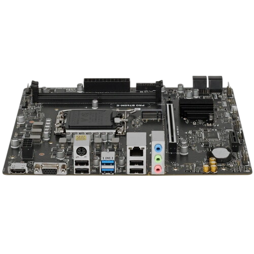 Материнская плата MSI PRO B760M-E документация, задняя планка, кабель SATA, крепеж для разъема M.2