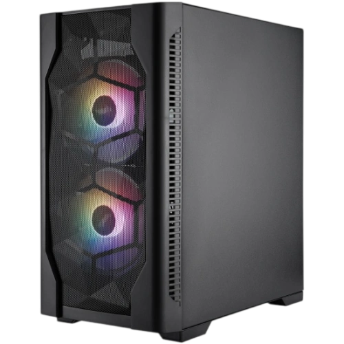 Компьютерный корпус 1STPLAYER DK D4-M FRGB Black (D4-M-BK-2F1P-1F1)