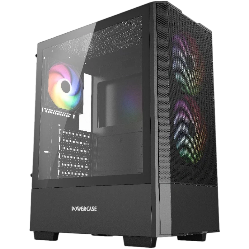 Компьютерный корпус Powercase Mistral AY3B ARGB Black (CMAYB-A3)