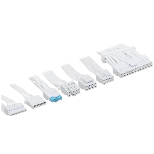 Блок питания Lian Li 750W SP750 V2 White (G9P.SP0750G.W000.RU) 16 Pin (PCIe 5.1 Connector Cable Details) документация, кабельные стяжки, комплект кабелей, комплект крепежа