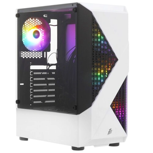 Компьютерный корпус 1STPLAYER FIREROSE F3-A ATX TG LED White (F3-A-WH-4F1)