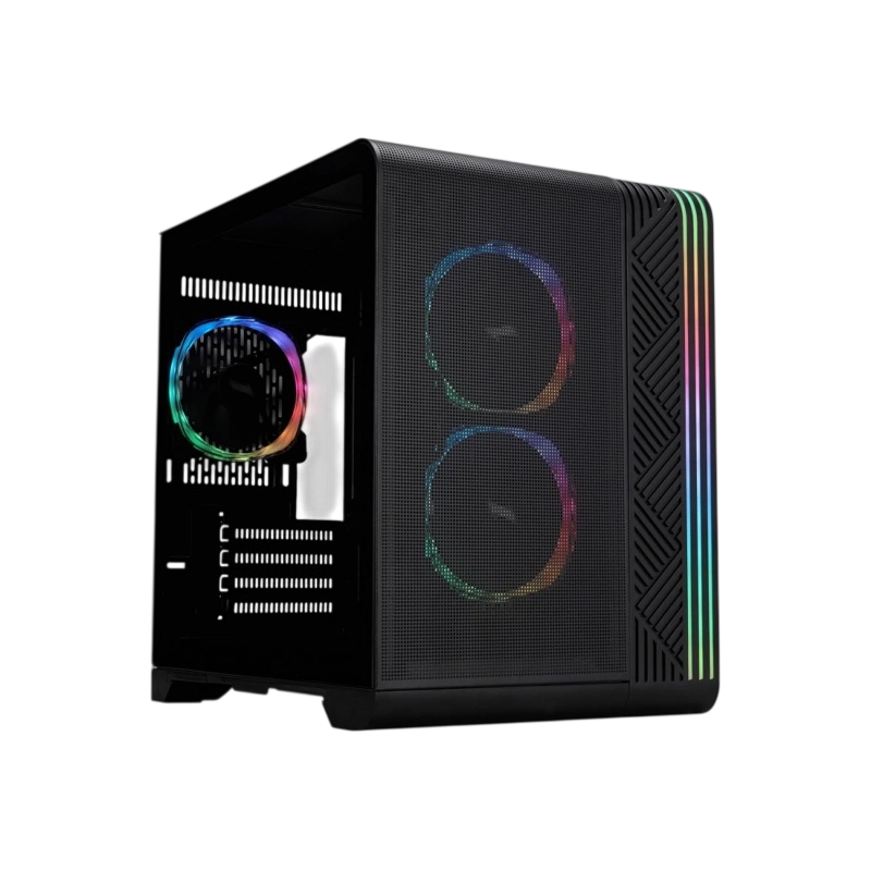 Компьютерный корпус 1STPLAYER VT5 ARGB Black (VT5-BK-3FS7)