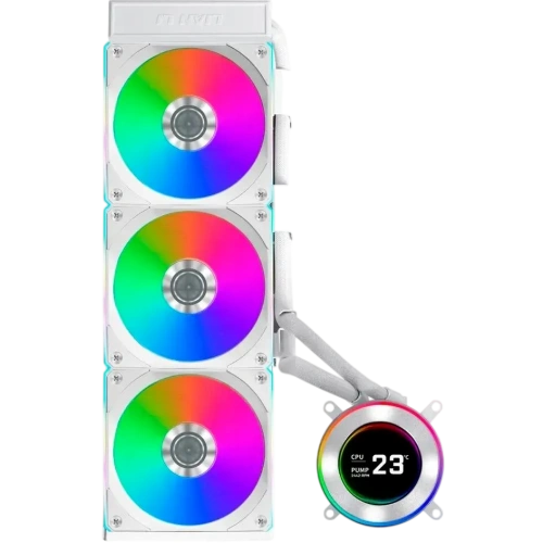 Система жидкостного охлаждения для процессора Lian Li HydroShift II LCD-C 360R GHS2LCD36RW ARGB White (G89.GHS2LCD36RW.R0)