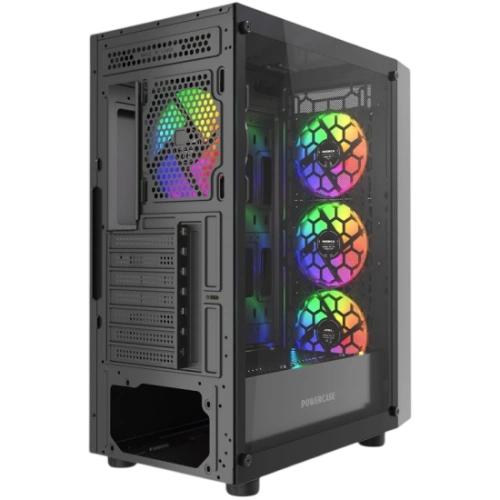 Компьютерный корпус Powercase Mistral EA19 TG ARGB Black (CMAEA19-A4)