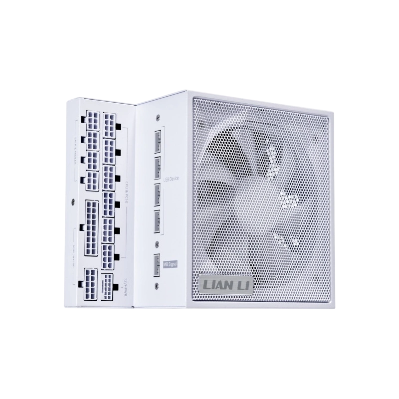 Блок питания Lian Li 1000W EG1000 White (G9P.EG1000.WE00.RU) 16 Pin (PCIe 5.1 Connector Cable Details) документация, комплект кабелей, комплект крепежа