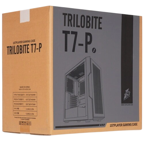 Компьютерный корпус 1STPLAYER TRILOBITE T7-P FRGB White (T7-P-WH-4F1-W)