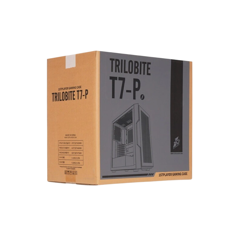 Компьютерный корпус 1STPLAYER TRILOBITE T7-P FRGB White (T7-P-WH-4F1-W)