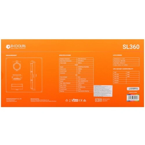 Система жидкостного охлаждения для процессора ID-COOLING SL360 Black