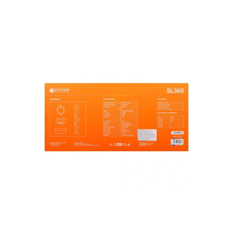 Система жидкостного охлаждения для процессора ID-COOLING SL360 Black