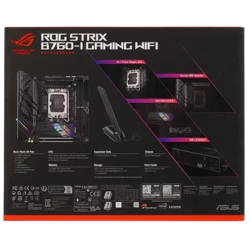 Материнская плата ASUS ROG STRIX B760-I GAMING WIFI (90MB1D90-M0EAY0)