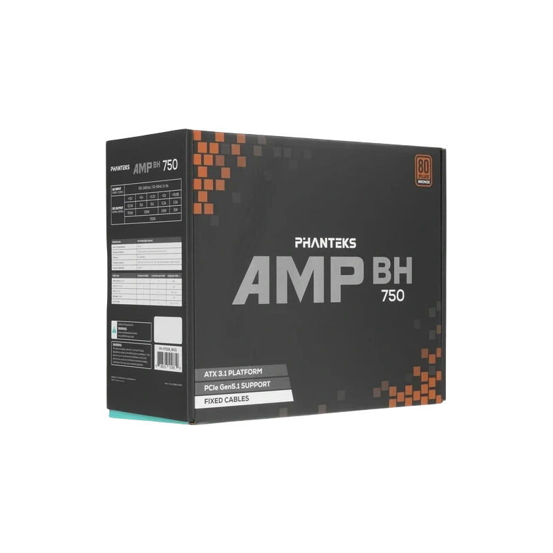Блок питания PHANTEKS 750W AMP BH Black (PH-P750B_BK01) 16 Pin (PCIe 5.0 Connector Cable Details)