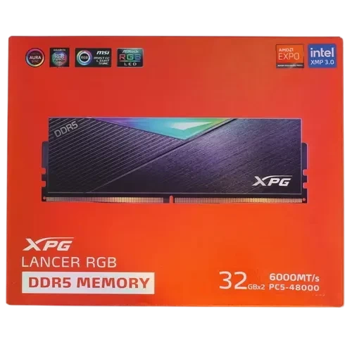 Оперативная память 64 Gb 6000 MHz ADATA XPG LANCER RGB Black (AX5U6000C3032G-DCLARBK)