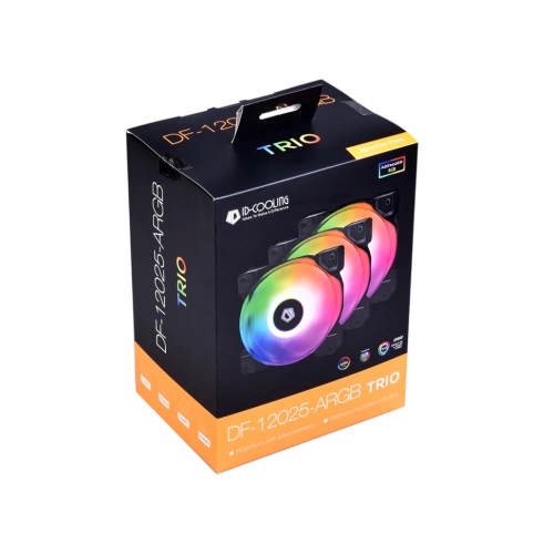 Вентилятор для корпуса ID-COOLING DF-12025-ARGB TRIO PWM ARGB