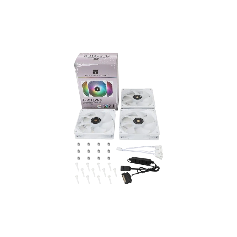 Комплект вентиляторов для корпуса Thermalright TL-E12W-S ARGB White (TRTLE12WS.3P)