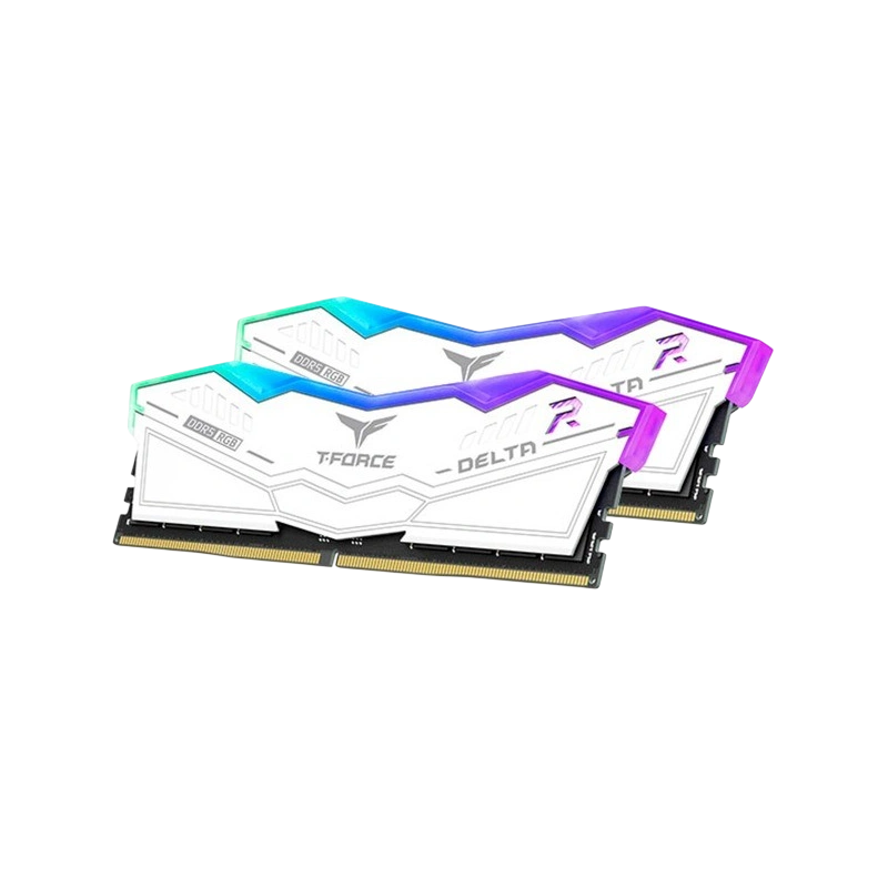 Оперативная память 32 Gb 7600 MHz Team Group T-FORCE DELTA RGB White (FF4D532G7600HC36DDC01)
