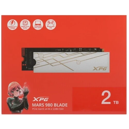 Твердотельный накопитель ADATA XPG 2000 Gb MARS 980 BLADE (SMAR-980B-2TCS) BOX