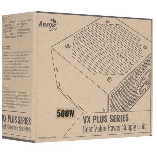 Блок питания Aerocool 500W VX-500 PLUS (4713105962758)