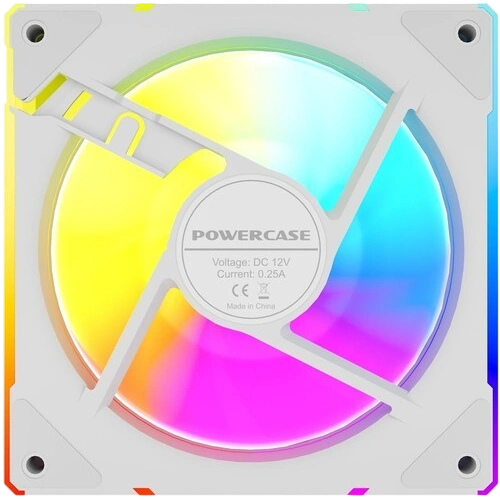 Вентилятор для корпуса Powercase (M61-12W ARGB) White комплект крепежа