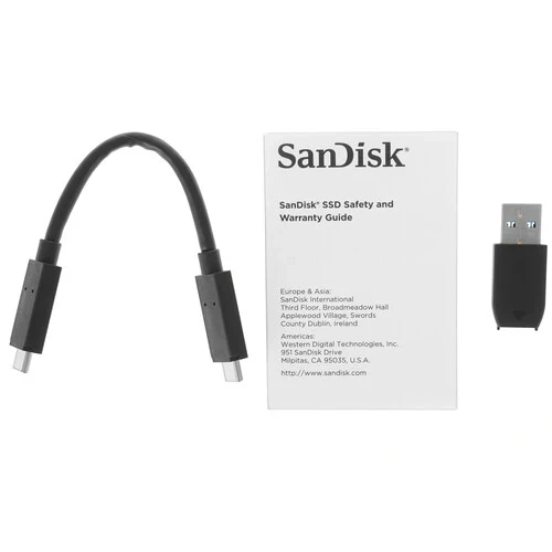 Внешний SSD SANDISK 2000 Gb Extreme (SDSSDE61-2T00-G30) BOX