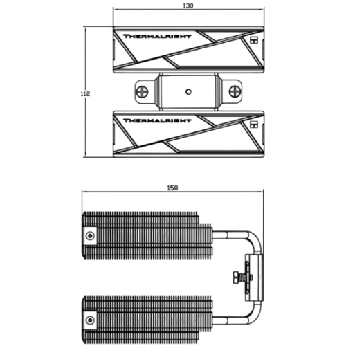 Кулер для процессора Thermalright Royal Pretor 130 Black (TRRP130B)