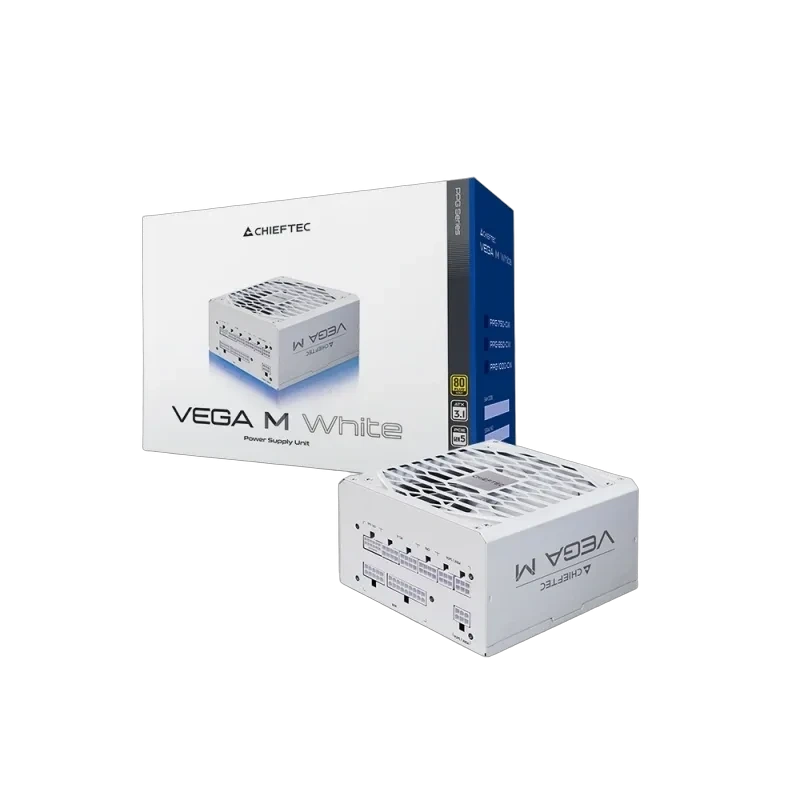 Блок питания Chieftec 1000W Vega M White (PPG-1000-CW) 16 Pin (PCIe 5.0 Connector Cable Details) документация, комплект кабелей, комплект крепежа