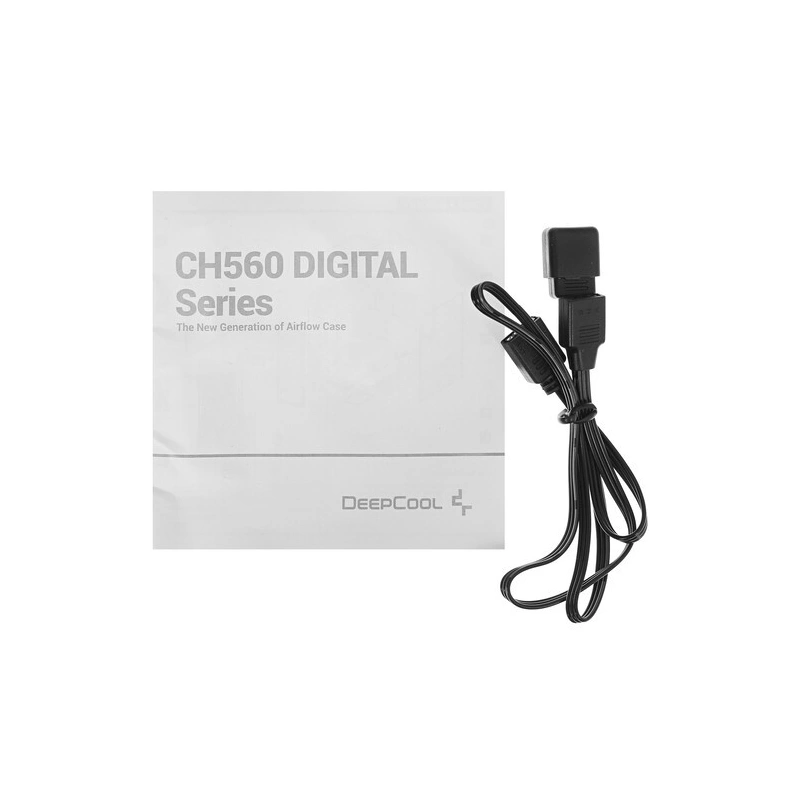 Компьютерный корпус Deepcool CH560 DIGITAL ARGB White