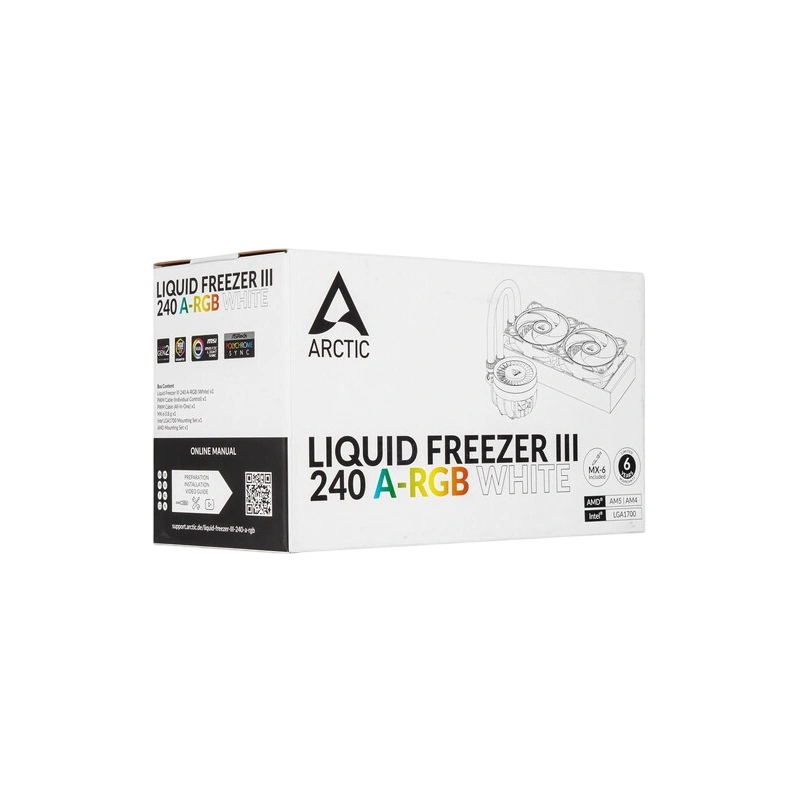 Система жидкостного охлаждения для процессора Arctic Cooling Arctic Liquid Freezer III-240 ARGB White (ACFRE00150A) P12 PWM PST