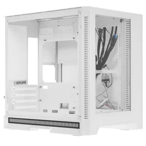 Компьютерный корпус 1STPLAYER STEAM PUNK SP6 TG White (SP6-G-WH)