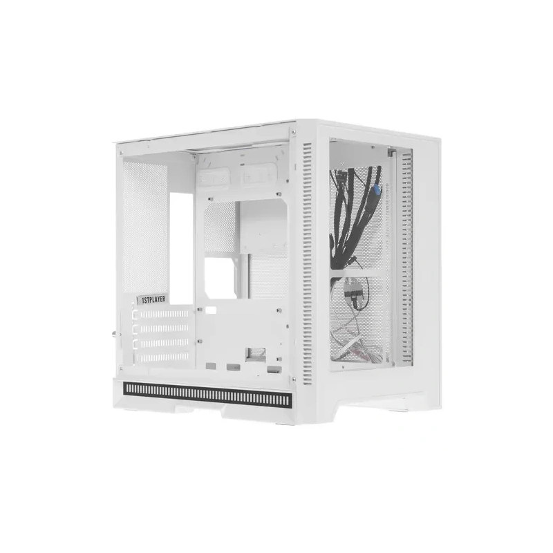 Компьютерный корпус 1STPLAYER STEAM PUNK SP6 TG White (SP6-G-WH)