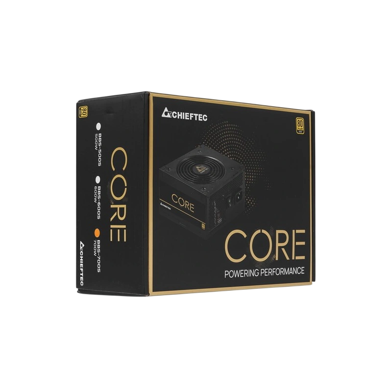 Блок питания Chieftec 700W CORE (BBS-700S) документация, комплект кабелей, комплект крепежа