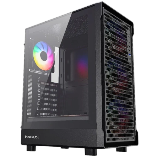 Компьютерный корпус Powercase Mistral PA5B FRGB TG Black (CMOAB-L4)