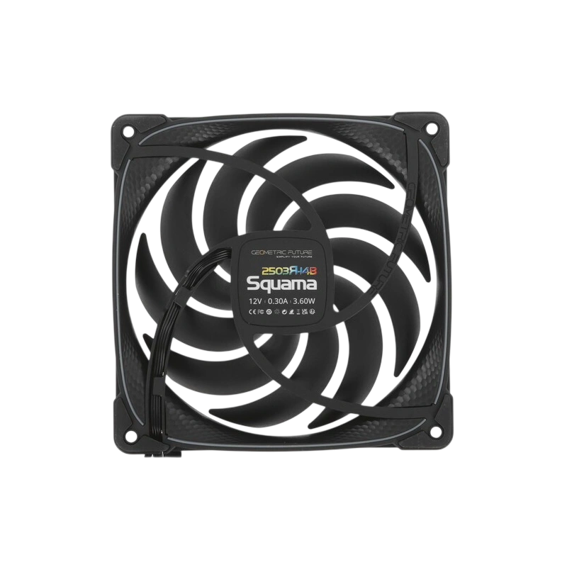 Комплект вентиляторов для корпуса Geometric Future Squama 2503RB-14 Reverse ARGB Black (1F2503R314000) крепежа