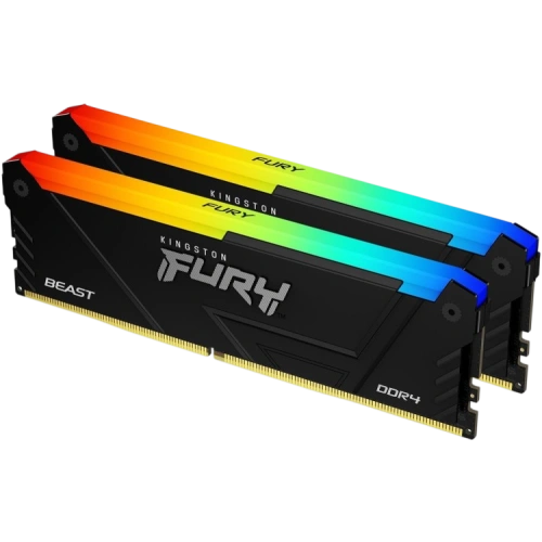 Оперативная память 32 Gb 3200 MHz Kingston FURY Beast RGB Black (KF432C16BB2AK2/32)
