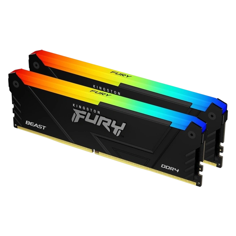 Оперативная память 32 Gb 3200 MHz Kingston FURY Beast RGB Black (KF432C16BB2AK2/32)