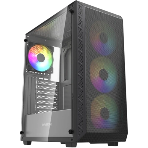 Компьютерный корпус Powercase Mistral S4B TG ARGB Black (CMSB-A4)