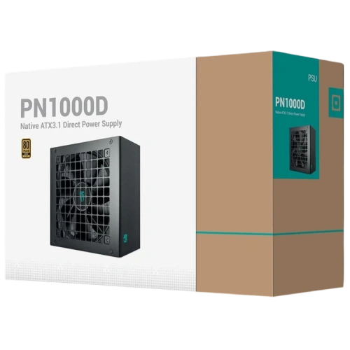 Блок питания Deepcool 1000W GAMERSTORM PN1000D 16 Pin (PCIe 5.0 Connector Cable Details) документация, кабельные стяжки, комплект крепежа