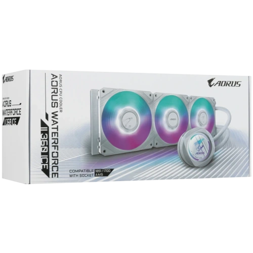 Система жидкостного охлаждения для процессора Gigabyte AORUS WATERFORCE II 360I White