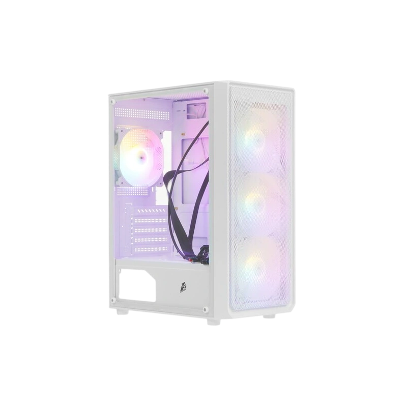 Компьютерный корпус 1STPLAYER FD3 FRGB White (FD3-WH-4F1-W)