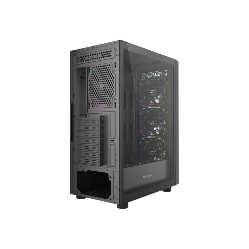 Компьютерный корпус Powercase ByteFlow V2 TG ARGB Black (CBFB-A4-V2)