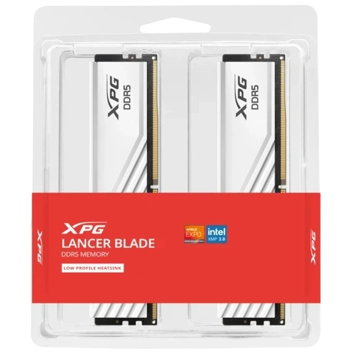 Оперативная память 64 Gb 6000 MHz ADATA XPG LANCER Blade White (AX5U6000C3032G-DTLABWH)