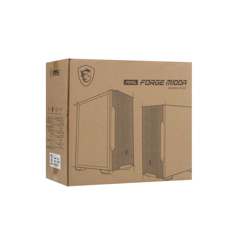 Компьютерный корпус MSI MAG FORGE M100A RGB (306-7G20A28-HH9)