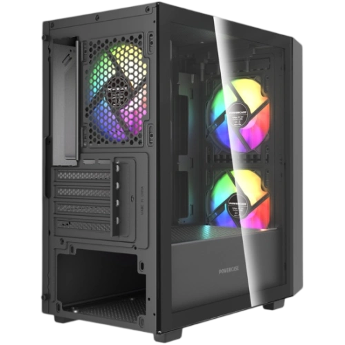 Компьютерный корпус Powercase Mistral SM07 TG ARGB Black (CMMSM07B-A3)