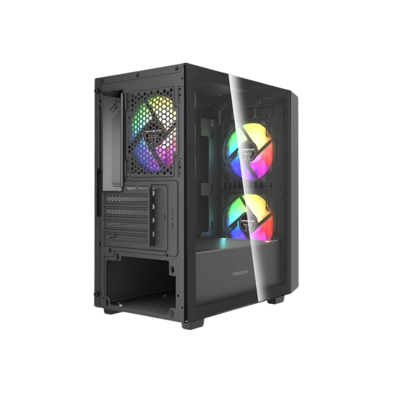 Компьютерный корпус Powercase Mistral SM07 TG ARGB Black (CMMSM07B-A3)