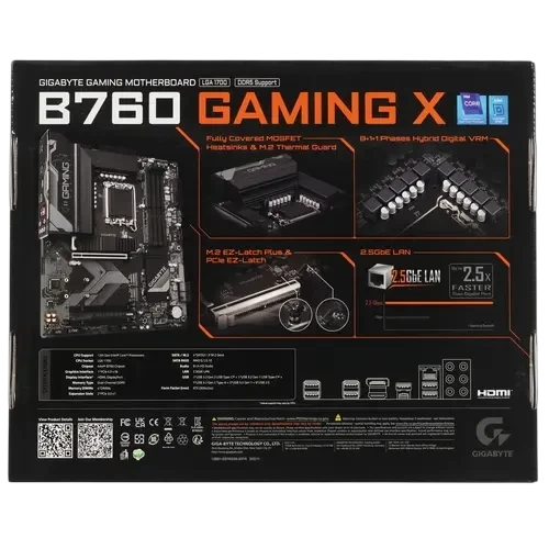 Материнская плата Gigabyte B760 GAMING X
