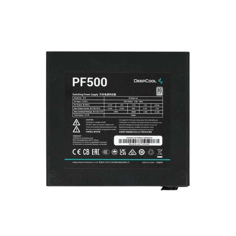 Блок питания Deepcool 500W GAMERSTORM PF500 (R-PF500D-HA0B-WDEU)