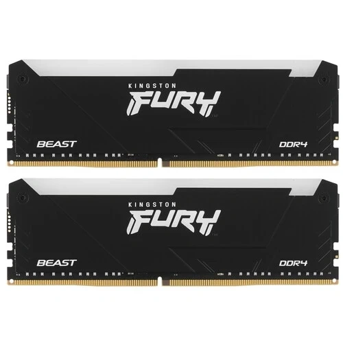 Оперативная память 64 Gb 3200 MHz Kingston FURY Beast Black (KF432C16BB2AK4/64)