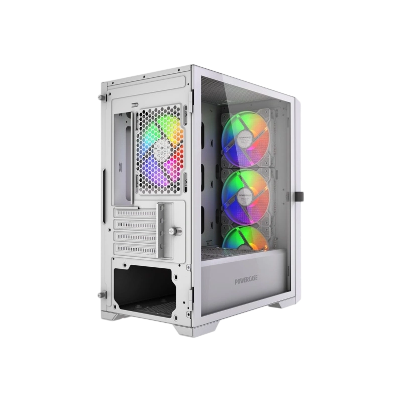Компьютерный корпус Powercase ALISIO Micro X4W V2 LE ARGB White (CAMCXW-A4-LE)
