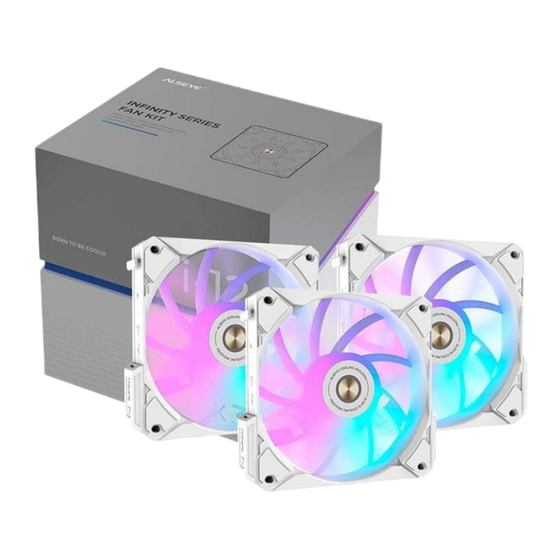 Вентилятор для корпуса ALSEYE Cooling Fan i12W-K3 White PWM