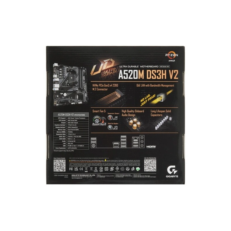 Материнская плата Gigabyte A520M DS3H V2