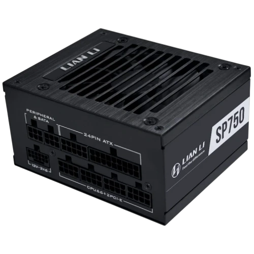 Блок питания Lian Li 750W SP750 V2 Black (G9P.SP0750G.B000.RU) 16 Pin (PCIe 5.1 Connector Cable Details) документация, кабельные стяжки, комплект кабелей